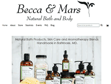 Tablet Screenshot of beccaandmars.com